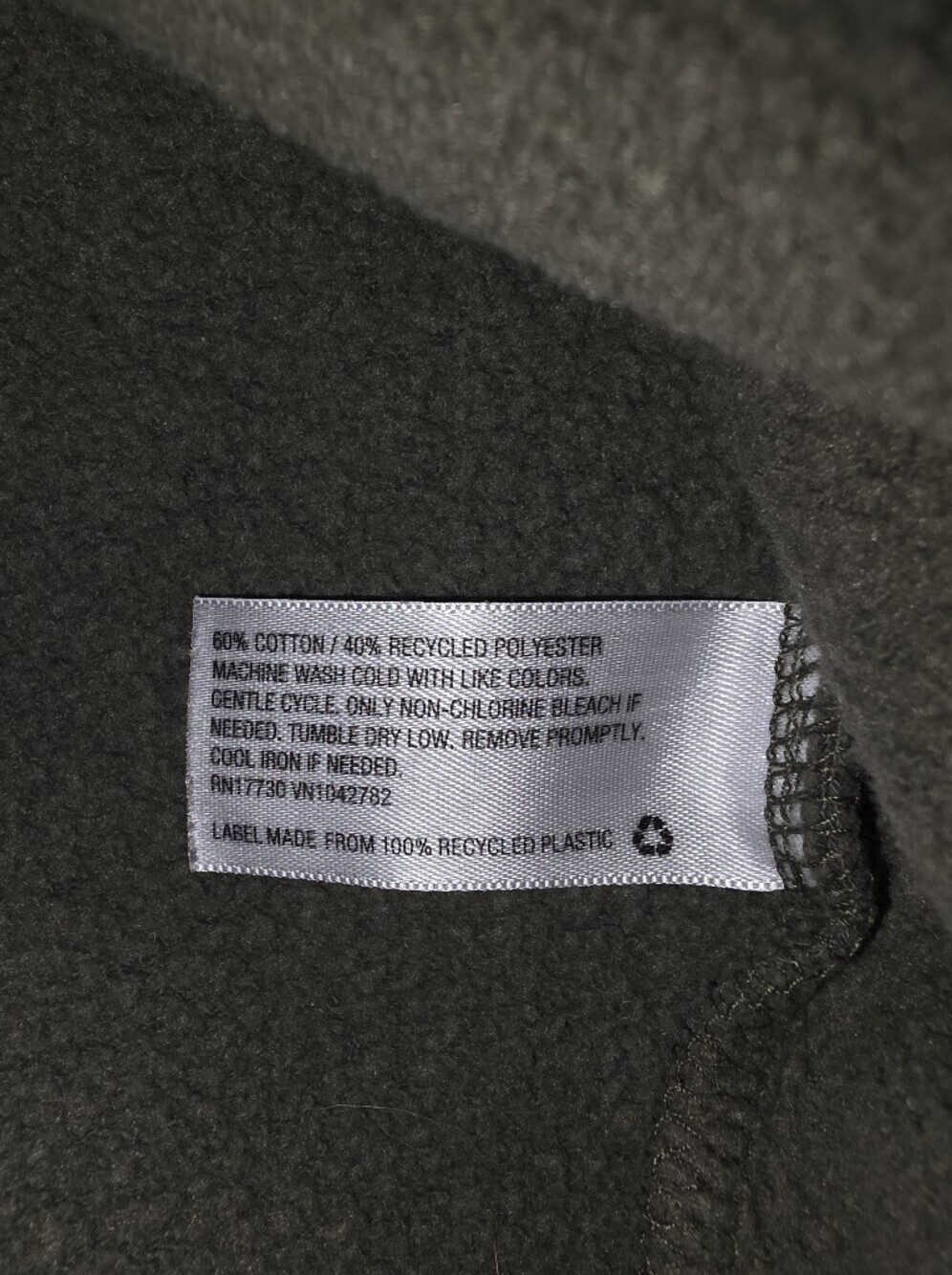 wild fable Olive Green Cropped Hoodie with White Drawstrings - Picture 4 of 5